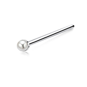 1.5mm Pearl Silver Straight Nose Stud NSKA-146p